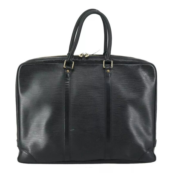 LOUIS VUITTON Epi Porte Documents Voyage Business Bag Black - Picture 3 of 16